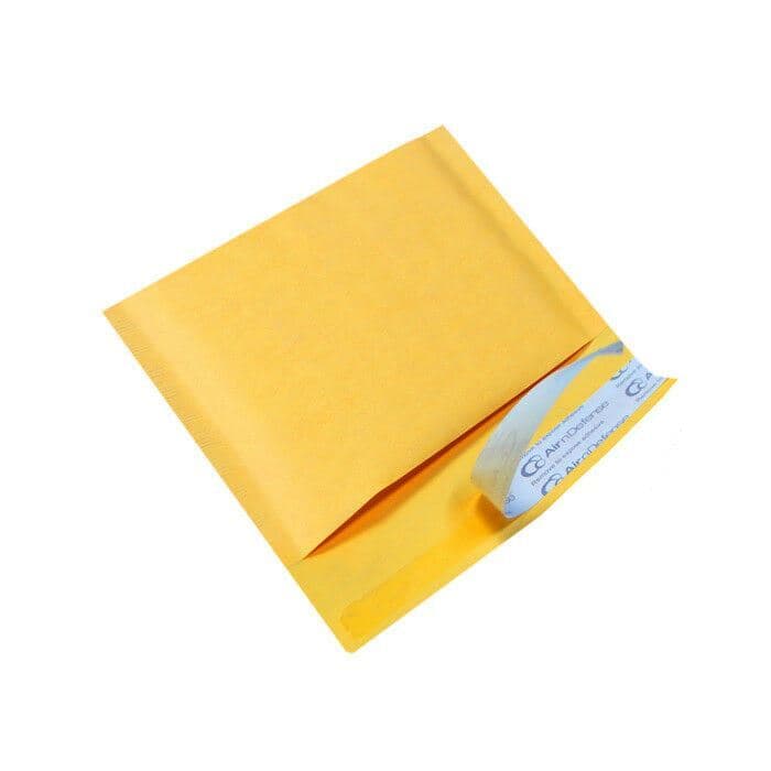 #000 4x8 Kraft Bubble Padded Envelopes Mailers Yellow Shipping Bags AirnDefense 5