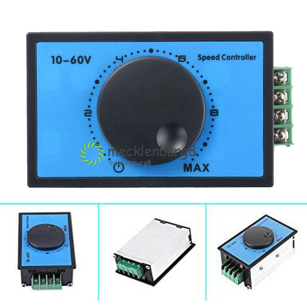DC 10-60V 12V 24V 48V 20A PWM DC Motor Speed Controller Soft Start Switch 4