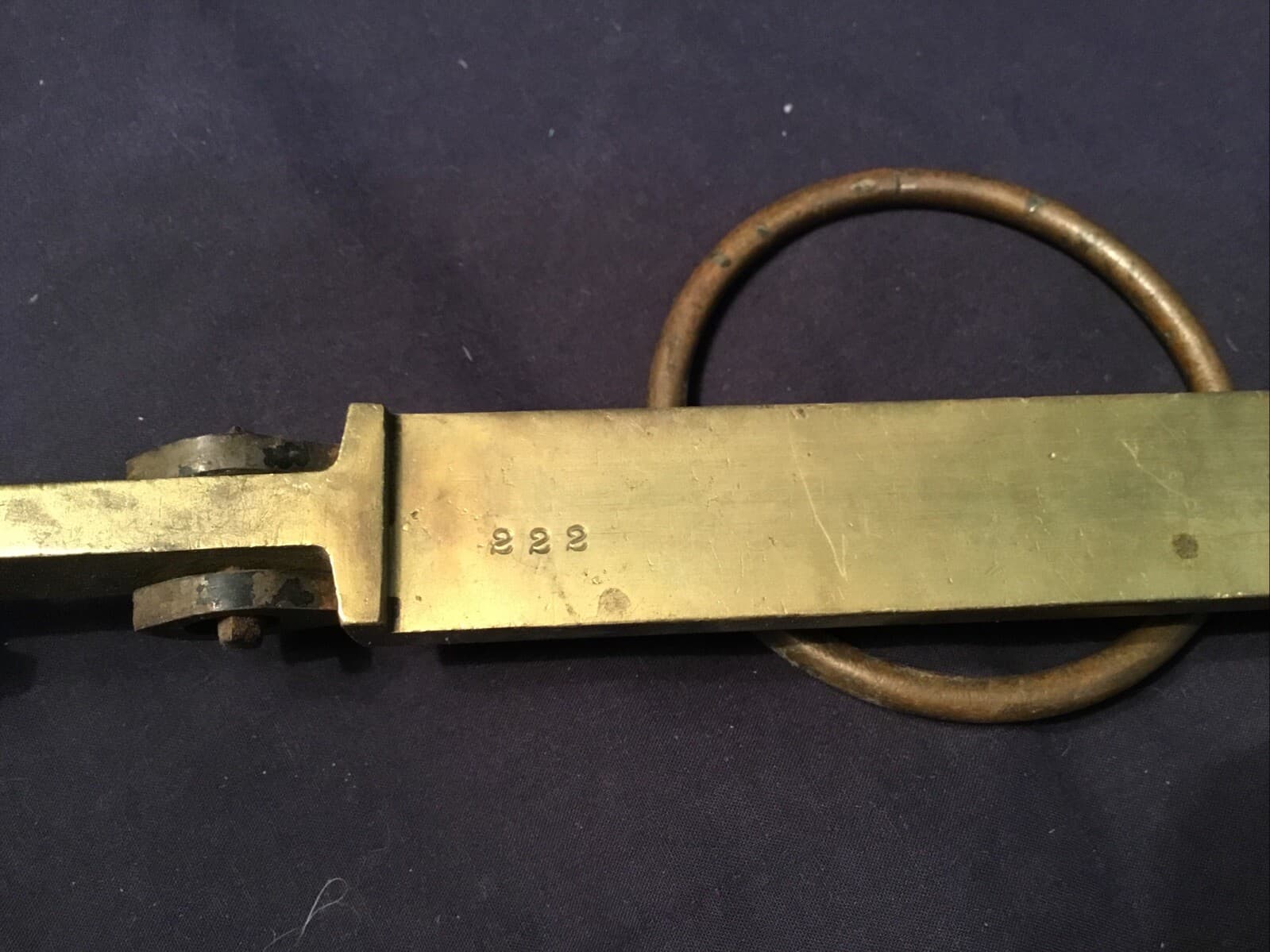 2 Brass Winchester/Fairbanks Bushel Grain Scales Numbers 6 & 222 + One Other 6