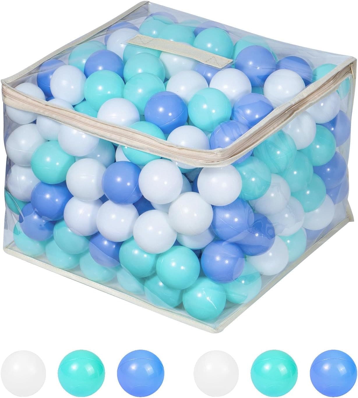 Ball Pit Balls for Toddlers, BPA Free Crush Proof Plastic Toy Balls for Ball Pit 2