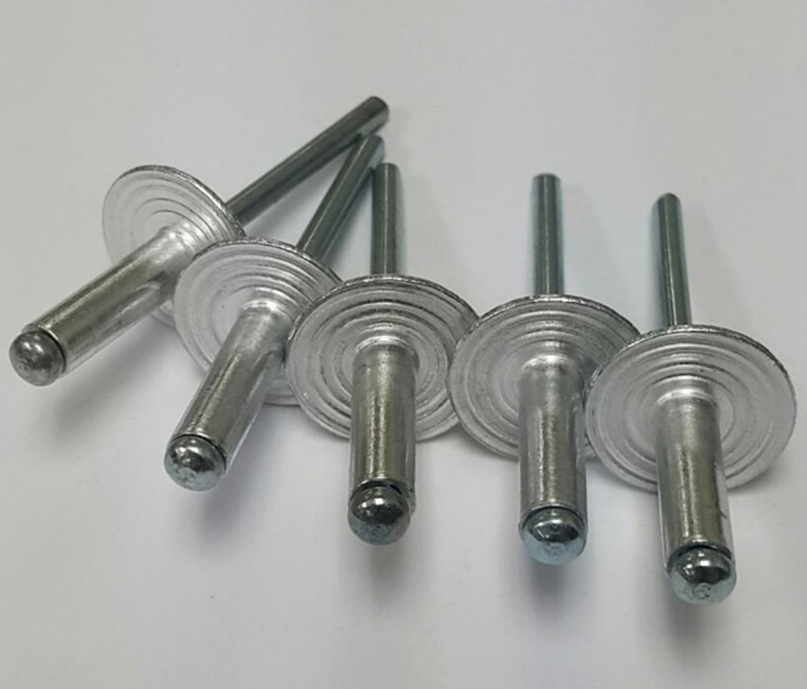 100 PCS LARGE FLANGE ALUMINUM POP RIVETS 3/16" X 3/4" BIG HEAD STEEL