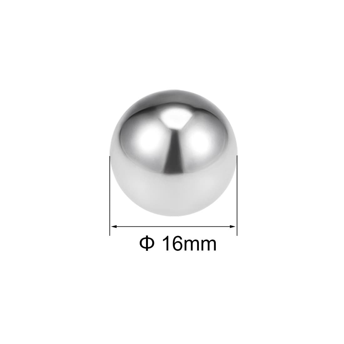 16mm Bearing Balls 304 Stainless Steel G100 Precision Balls 5pcs 3