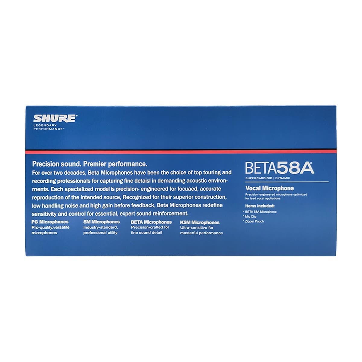 Original Beta 58A Supercardioid Dynamic Vocal Microphone New 4