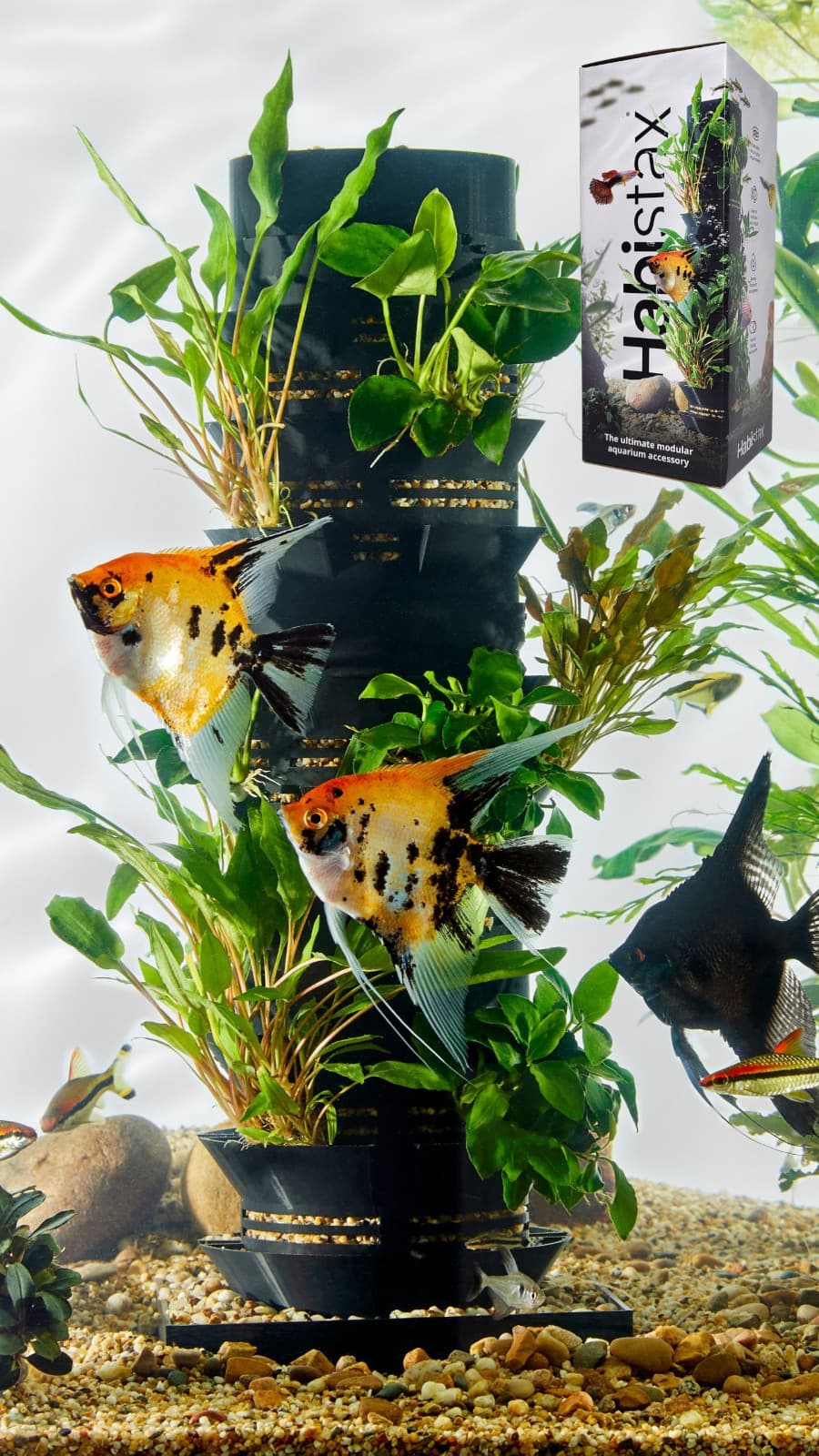 Habistax - Single - Aquarium Planter – Stackable Hardscape For Aquarium Plants