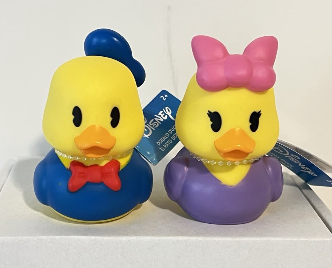 Disney Donald & Daisy 3in. Duckalooz Rubber Duck Set! NEW!