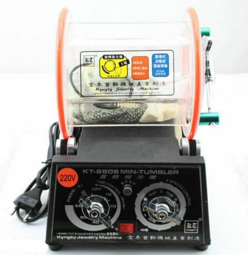 220V 45W Tumbler Rotary Tumbler Jewelry Polisher Finisher Machine+Polishing Bead 2