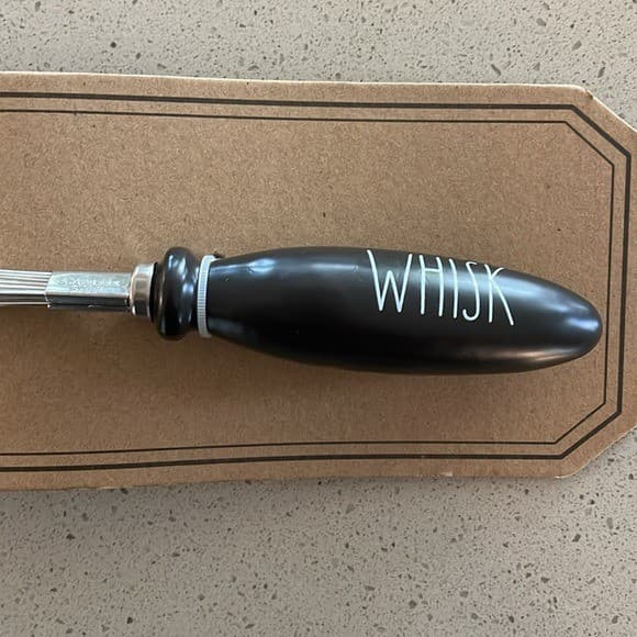 Rae Dunn Black Whisk NWT 2
