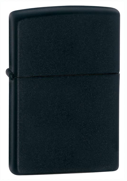 Zippo Windproof Black Matte Lighter, Item 218, New In Box