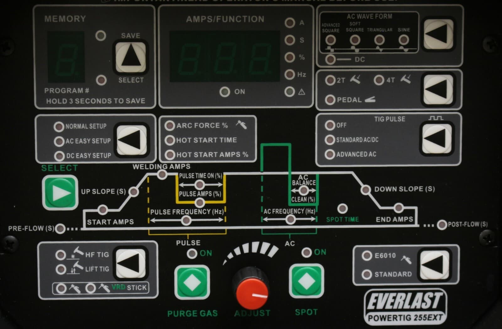 PowerTIG 255EXT 250A ACDC TIG ARC ADVANCED PULSE WELDER NOVA by EVERLAST 4