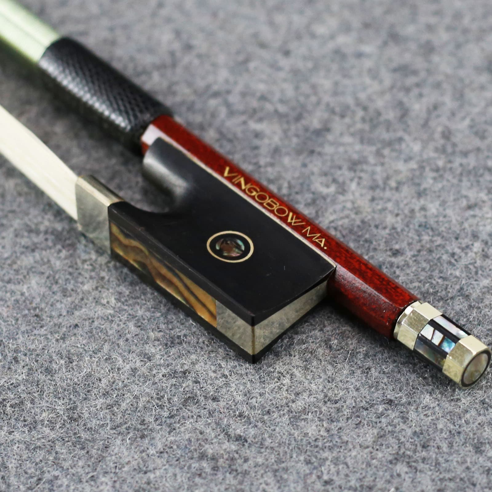 VINGOBOW Violin Bow Carbon Fibre Core Hybrid Pernambuco Skin **Ship from USA** 3