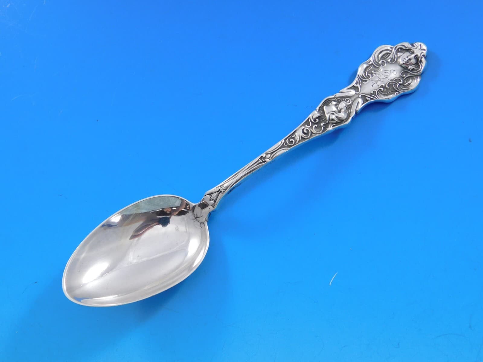 Les Circes by Unger Sterling Silver Teaspoon 5 3/4" Monogrammed Figural Woman