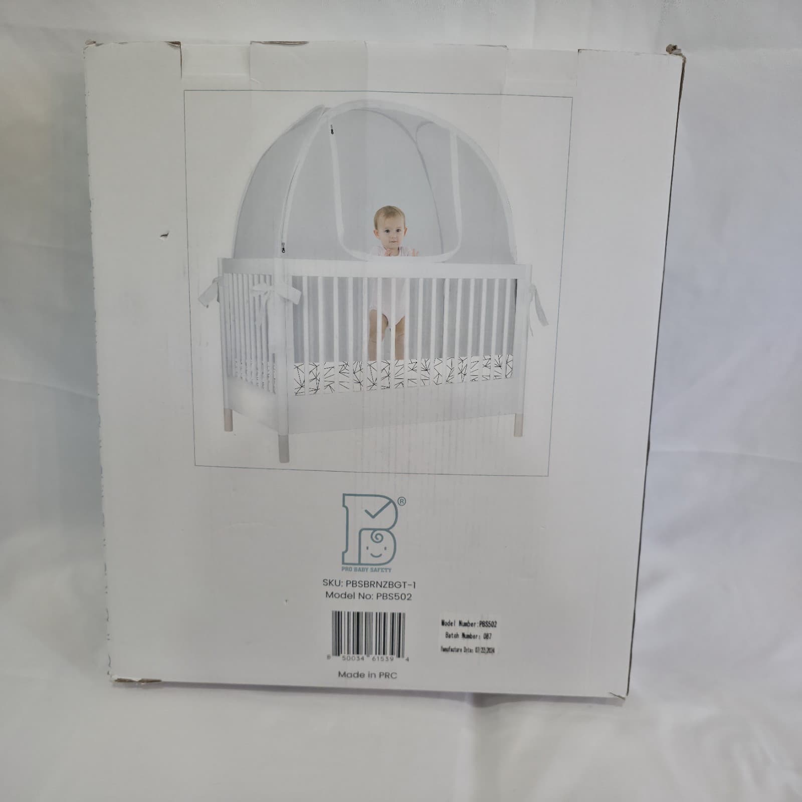 Breathable Mesh Crib Tent to Keep Baby from Climbing Out Crib Net Canopy 