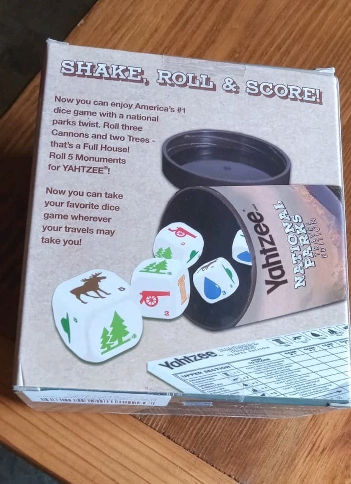 YAHTZEE  National Parks Travel Edition 2020 Dice Game- BRAND NEW SEALED - ENJOY! 3