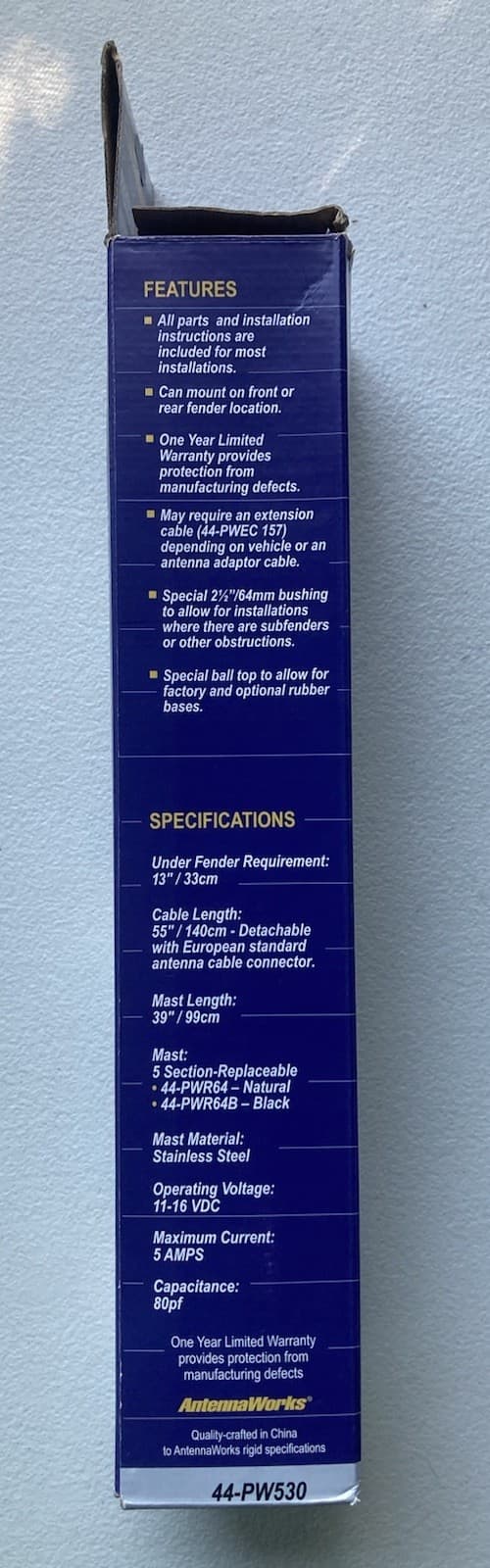 Metra 44-PW530 Universal Fully Automatic Power Antenna - NEW IN BOX 4