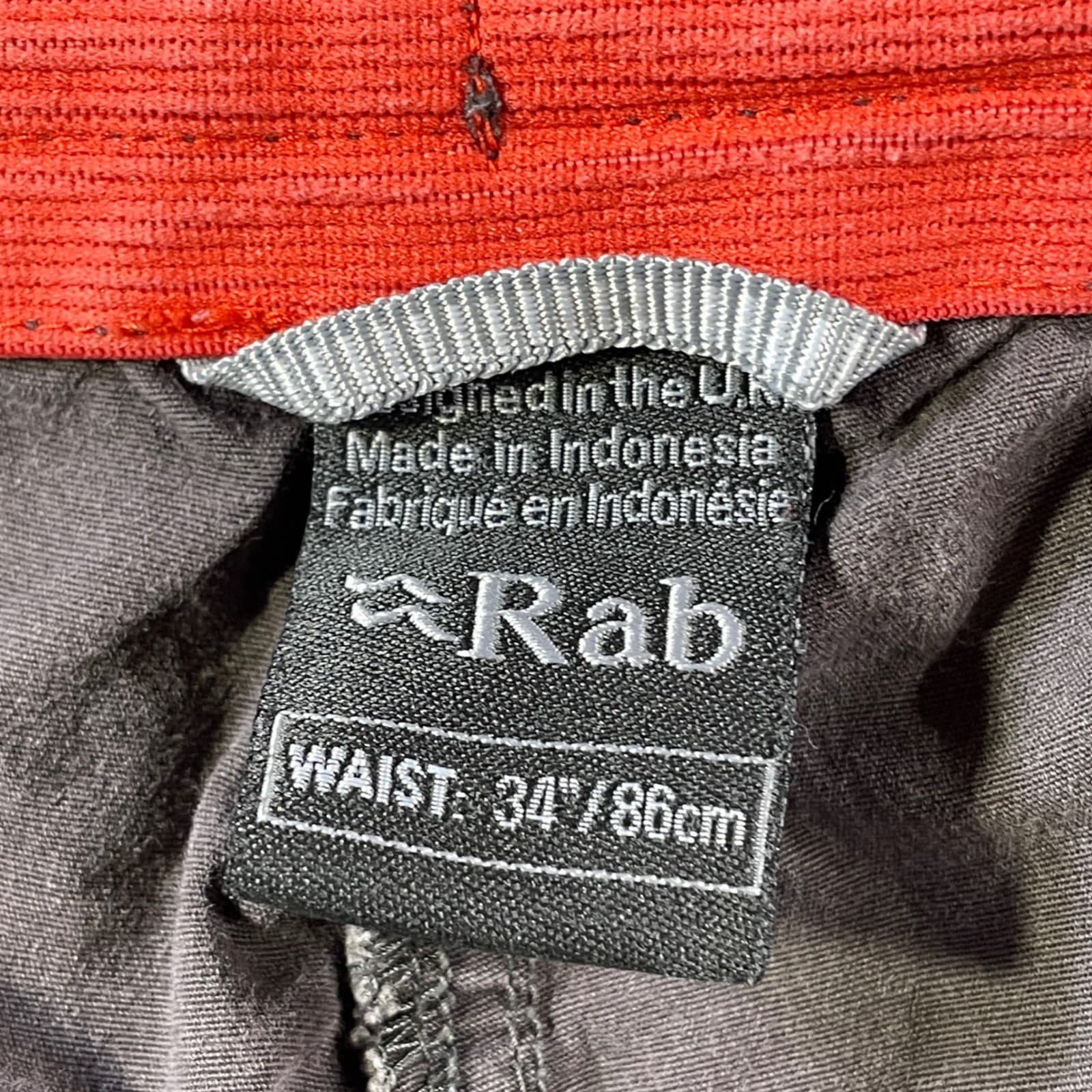 Rab Shorts Mens 34 Gray 10" Hiking Outdoor Utility Pockets Performance 2