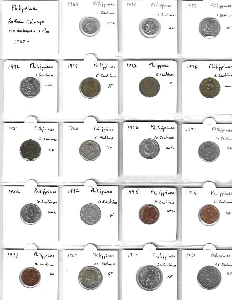 WORLD COINS - PHILIPPINES - 1944-2003 - U.S. ADMIN. & REFORM COINAGE - 52 COINS 2