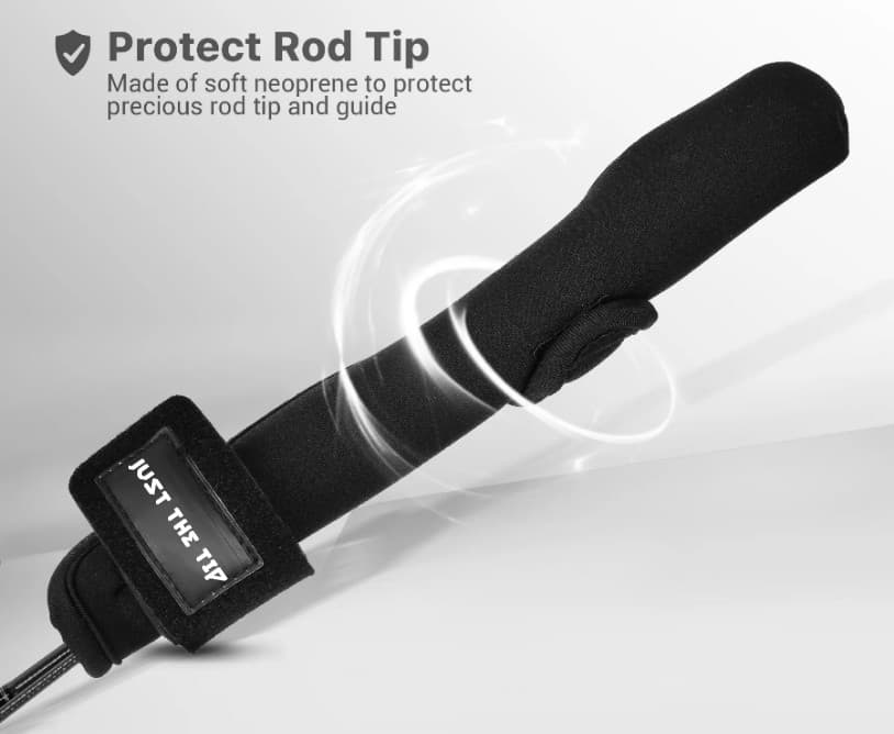 JUST THE TIP - Fishing Rod Tip Protection Cover - Neoprene Protection Wrap 4