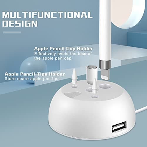 Charger Stand for Apple Pencil Charging Stand Compatible with iPad Pencil 1st  6