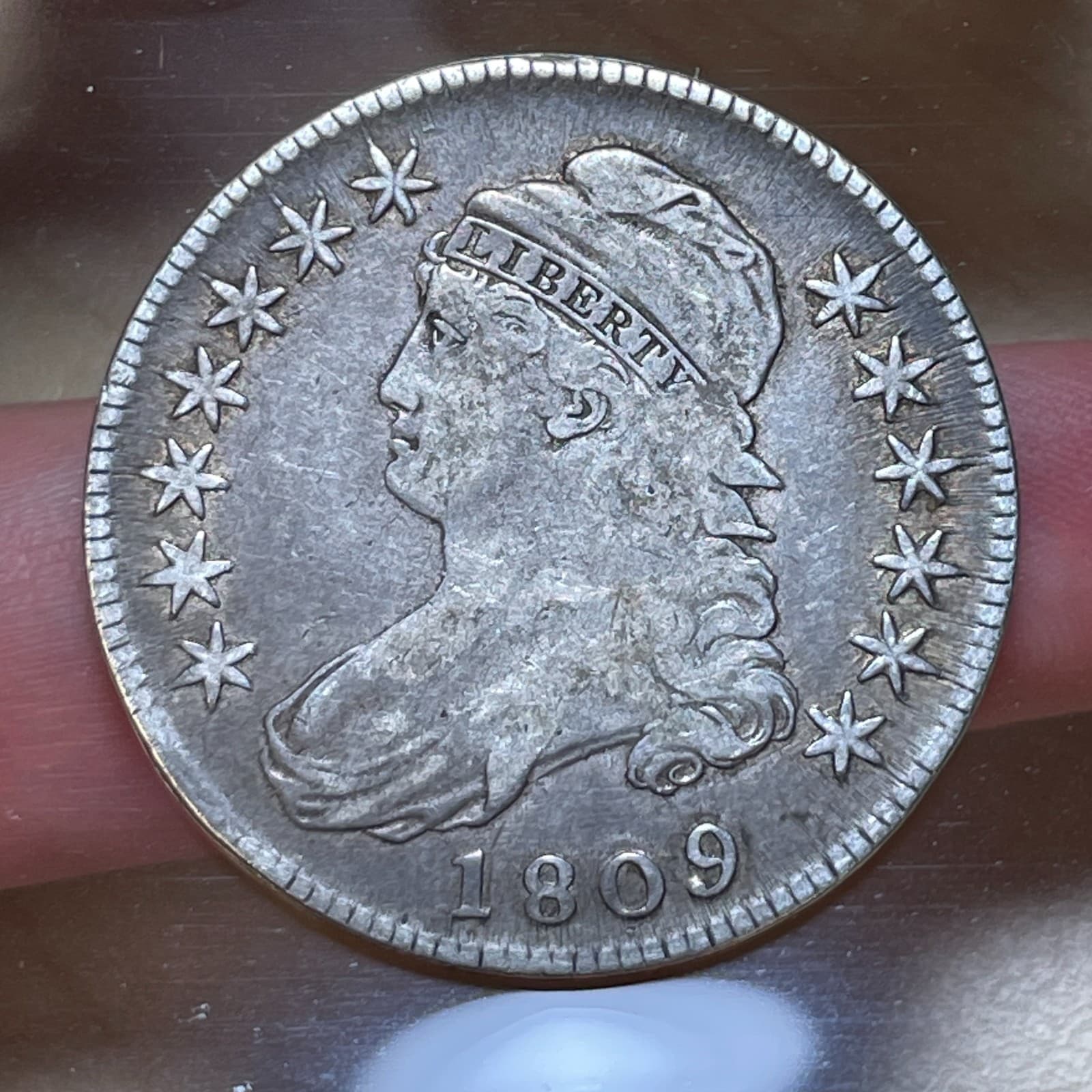 1809 Capped Bust Half Dollar Great Details Over 200 Years Old!
