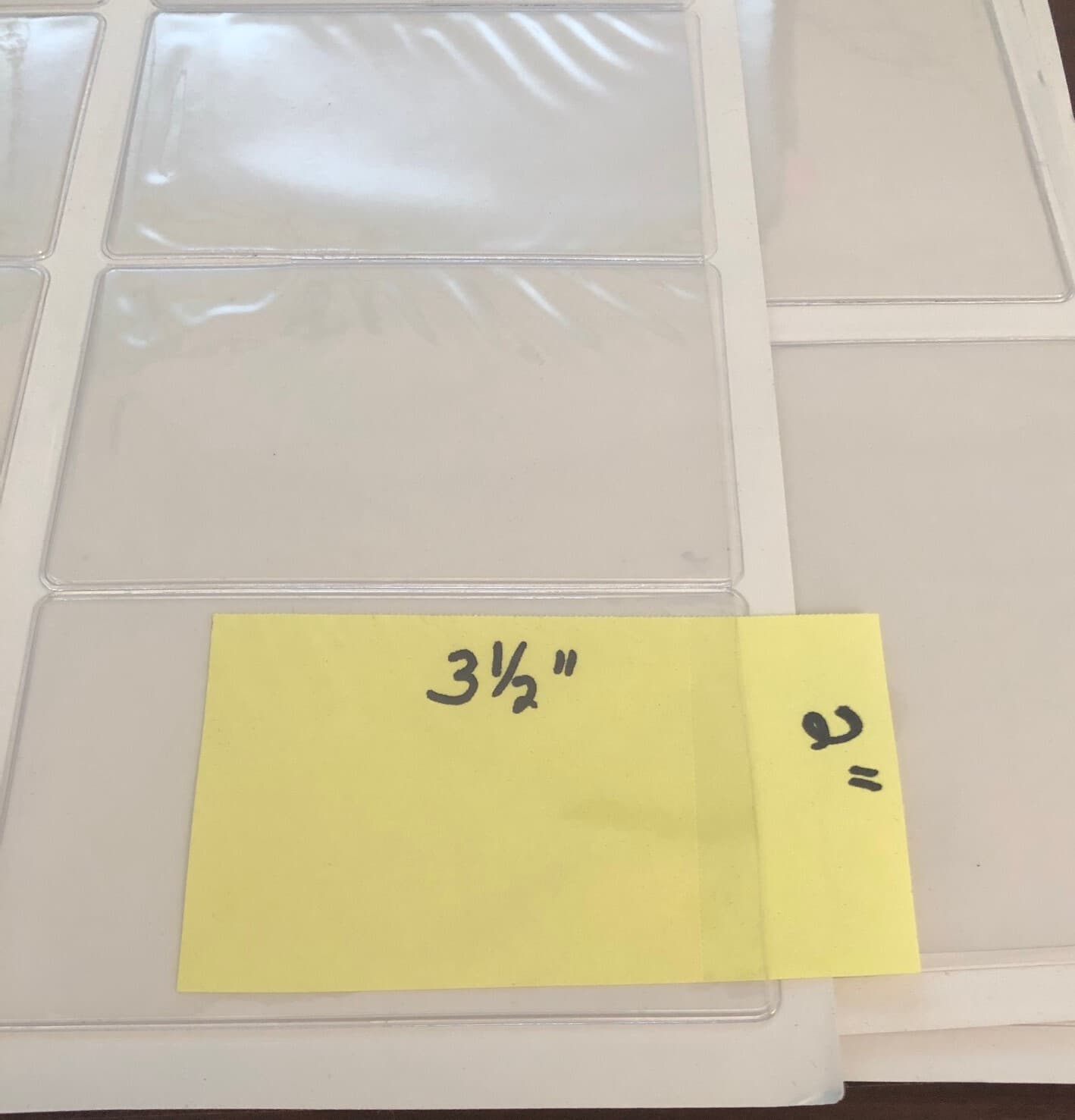 2 1/4" x 3 3/4" Clear Flexible Vinyl Pouch w/Adhesive Backing - Pack of 100 3