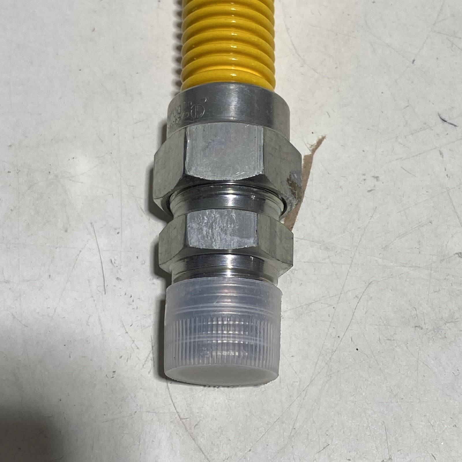 MUELLER EASYFLEX 24" 1/2"ID YELLOW EPOXY COATED SS GAS CONNECTOR G012YE101024 3