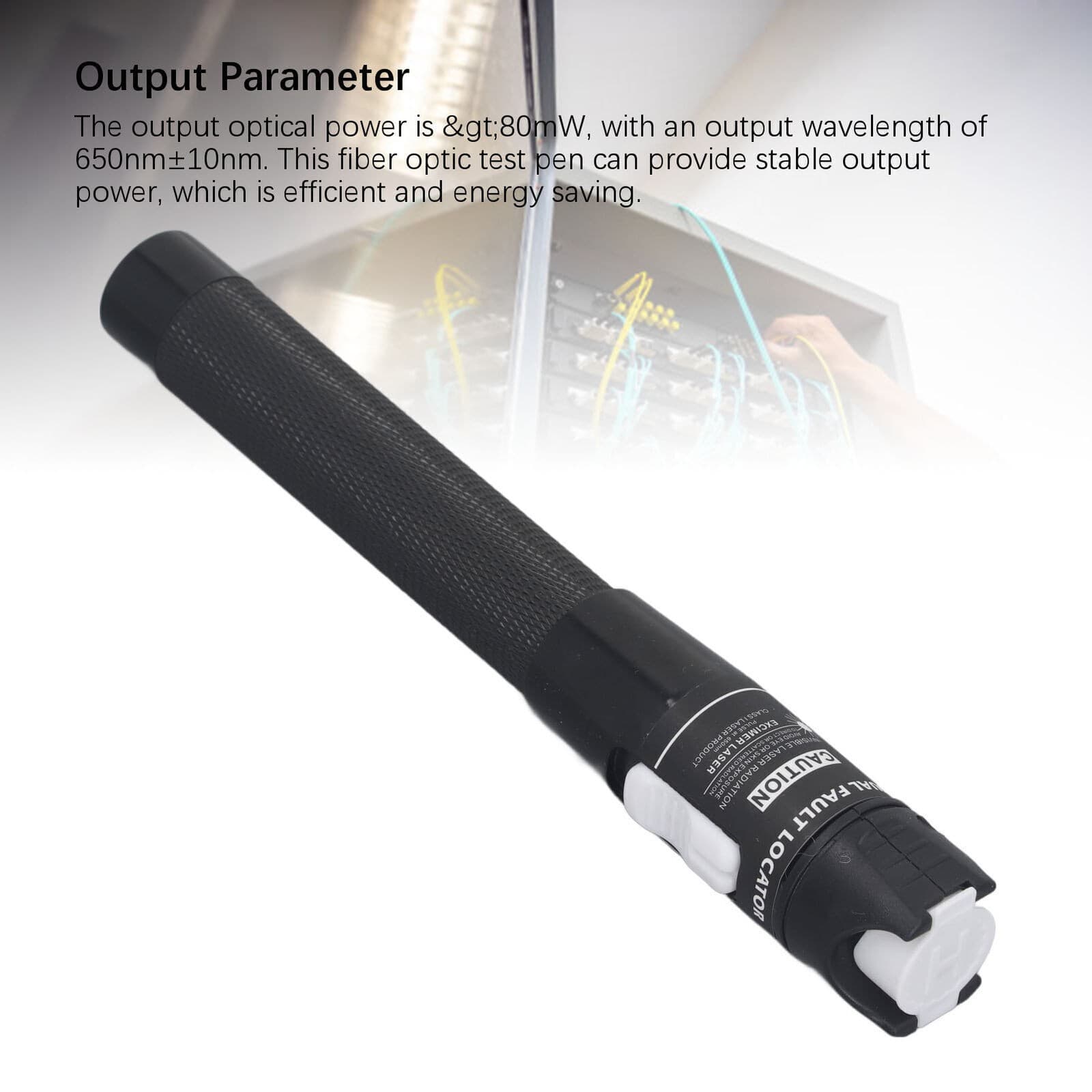 80MW Fiber Optic Test Pen 80km Visible Fault Detector Non Contact Portable Fiber 6