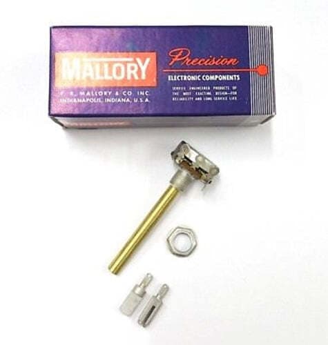 Mallory U52 1 Meg Ohm, #2 Reverse Audio Taper Potentiometer ~ Midgetrol 1M