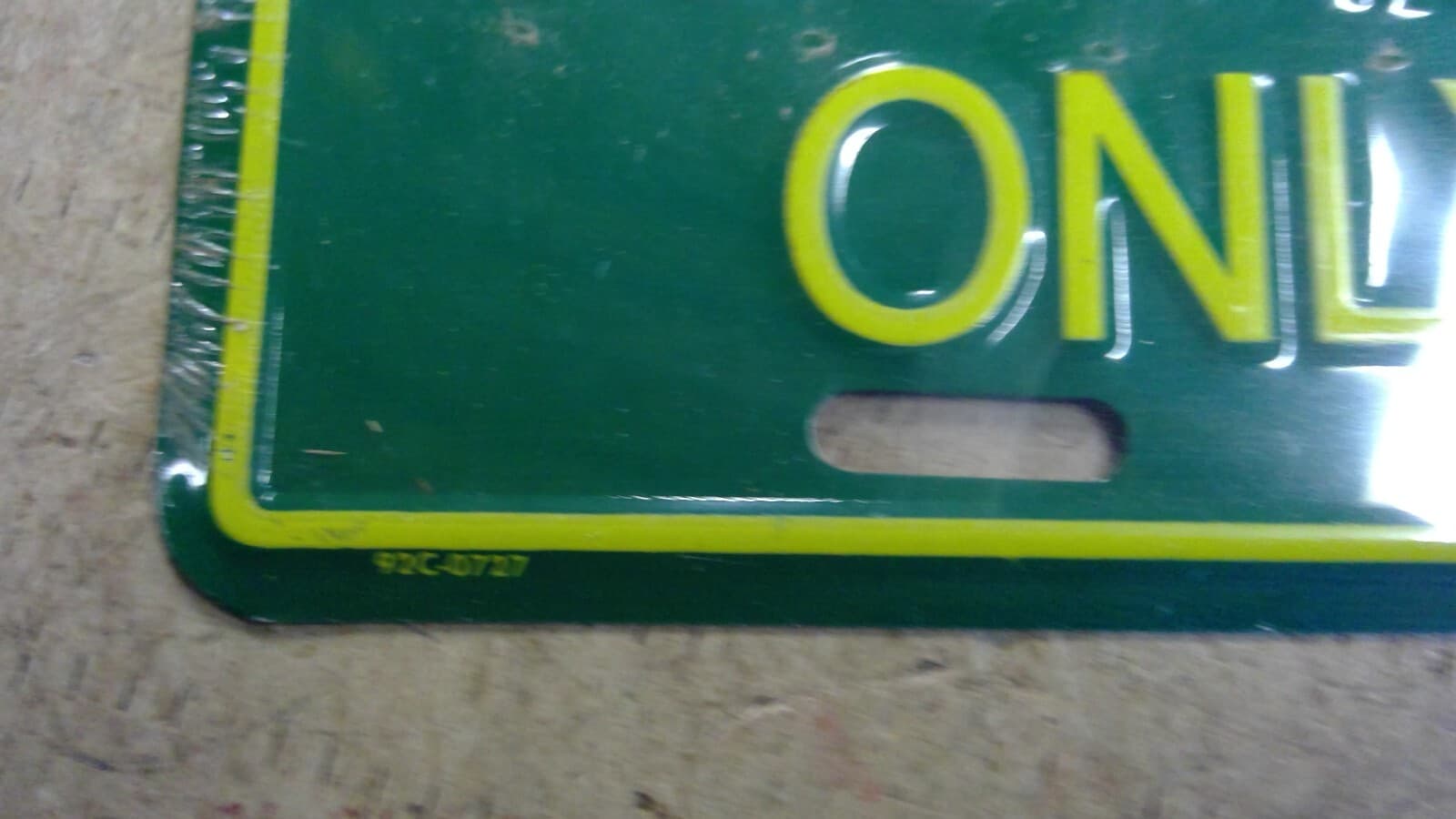 Vintage John Deere Parking Only License Plate, Licensed Product -SEALED -UNUSED 4