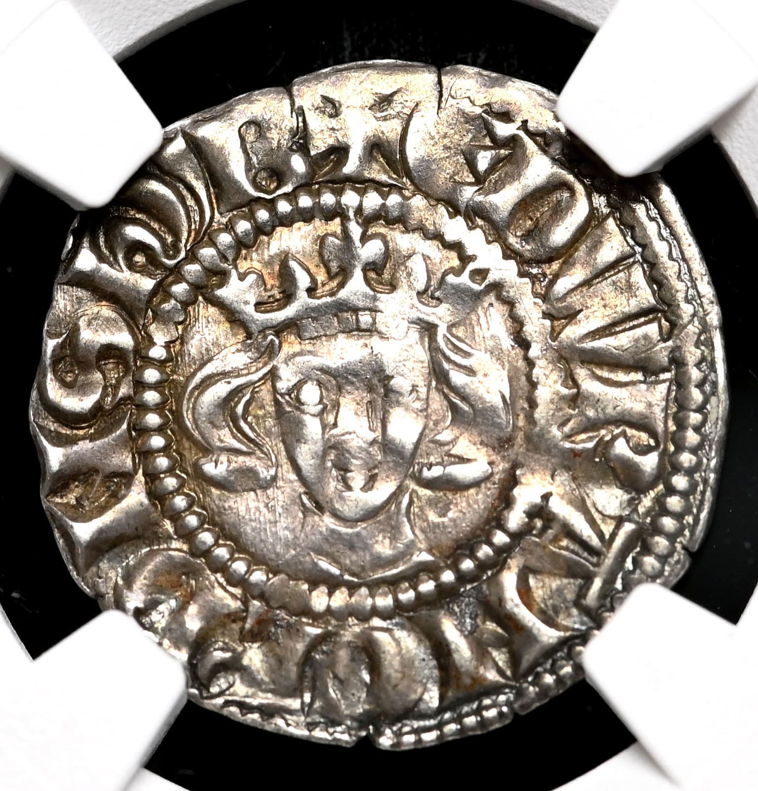 ENGLAND. Edward I Longshanks, 1272-1307. Silver Penny, Bristol, S-1416, NGC AU53