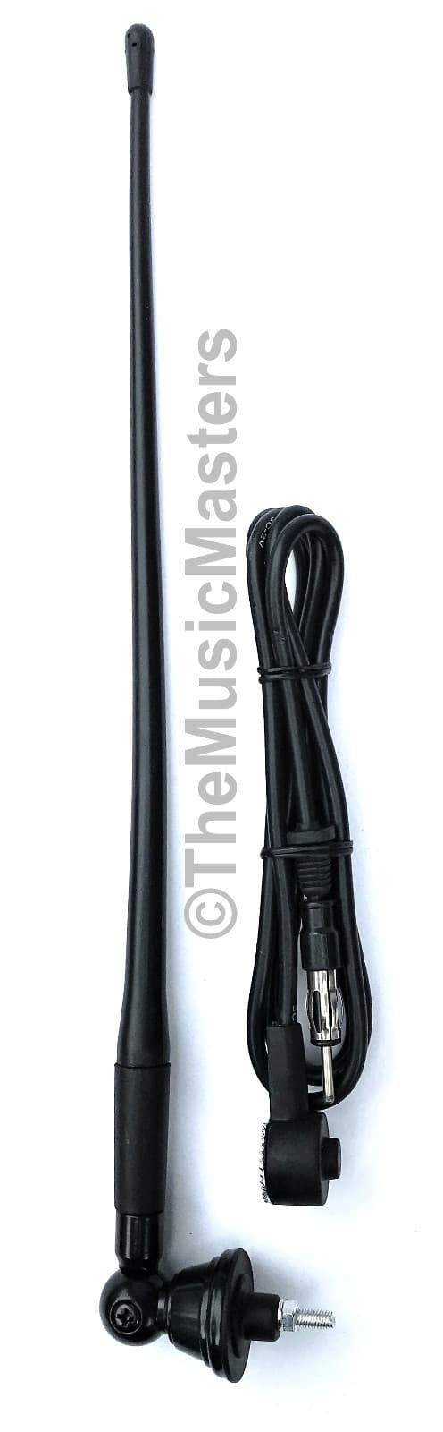 Universal 16" Flexible Rubber Antenna Mast w/ Ball Base Car Audio Stereo Radio 3