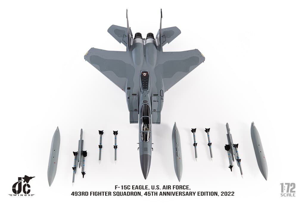 F-15C Eagle, USAF, 493rd Fighter Squadron, 2022, 1/72, JCW-72-F15-023 3