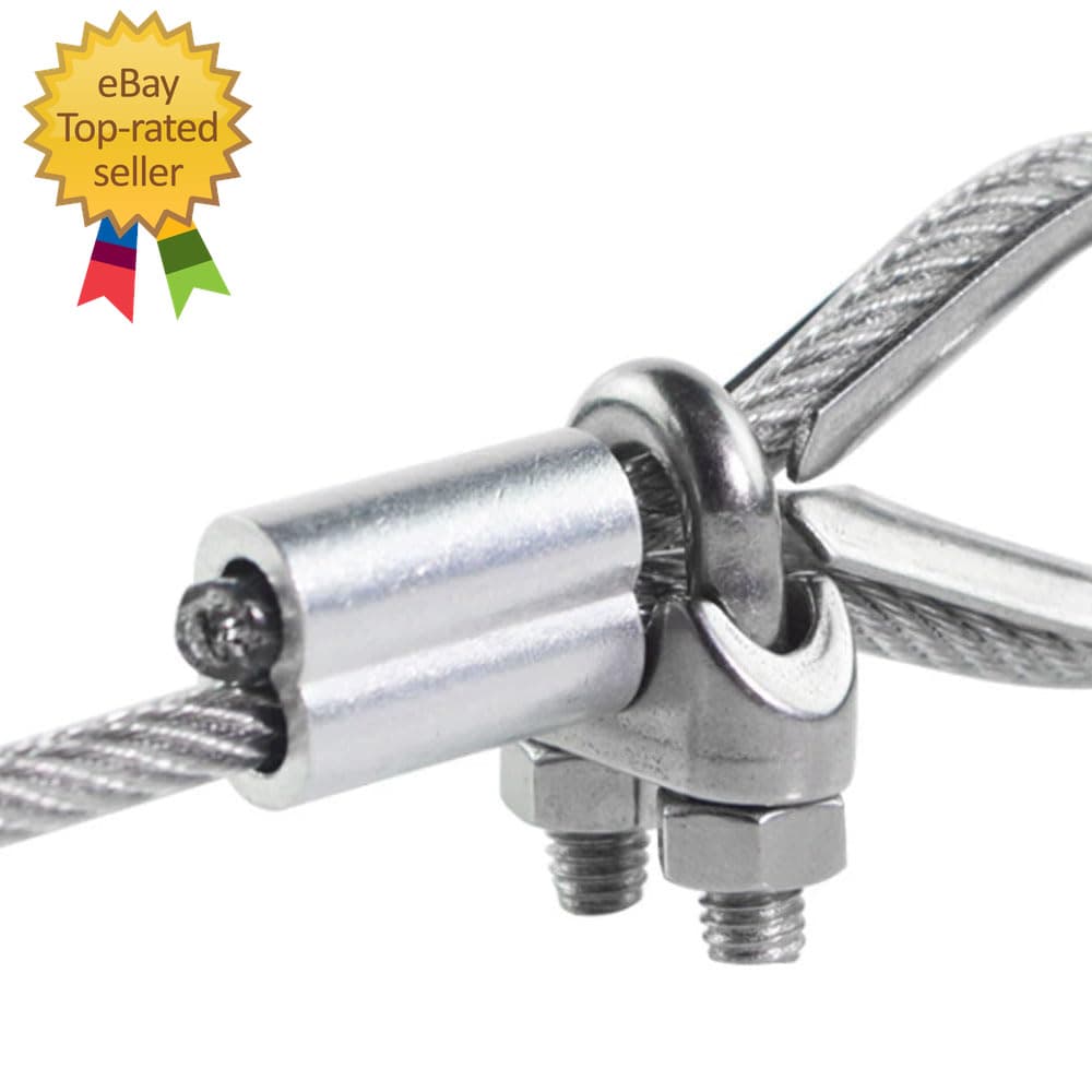 200 Pcs Aluminum Crimping Loop Sleeve 1/16",Cable Crimp Ferrules for Wire Rope a 5