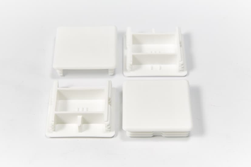 Unistrut Plastic End Caps | 41x41mm | 41x21mm | White | Black 2