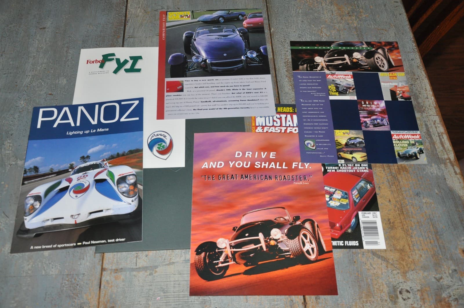 1991 Panoz Esperante Press Media Kit Brochure w/Photos NOS 2