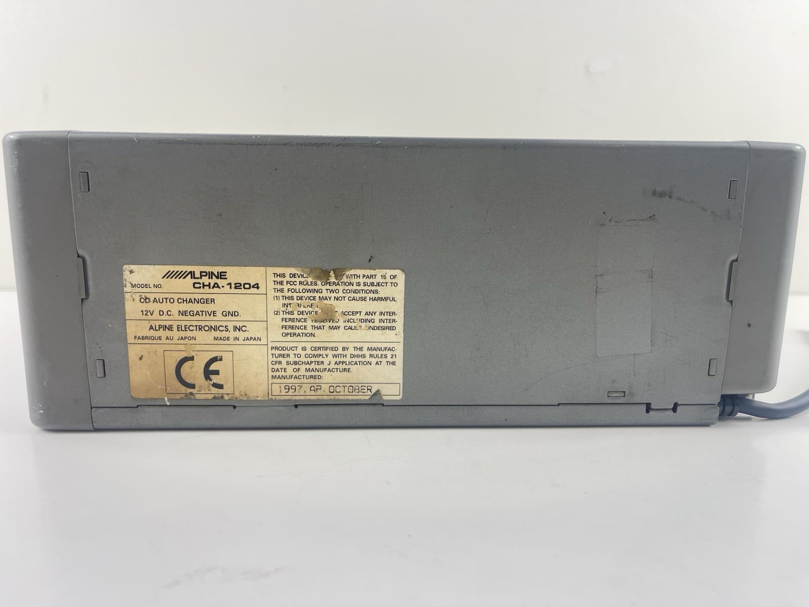 Alpine CHA-1204 Ai-Net CD Changer 12 disc Untested 4