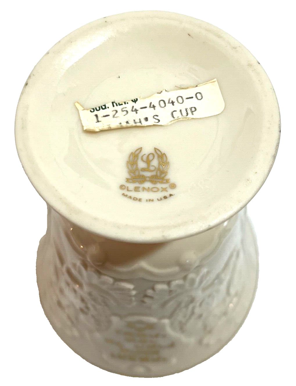 Vntg LENOX Hebrew Elijah's Passover Seder Wine Cup Judaica Judaism Israel Jewish 6