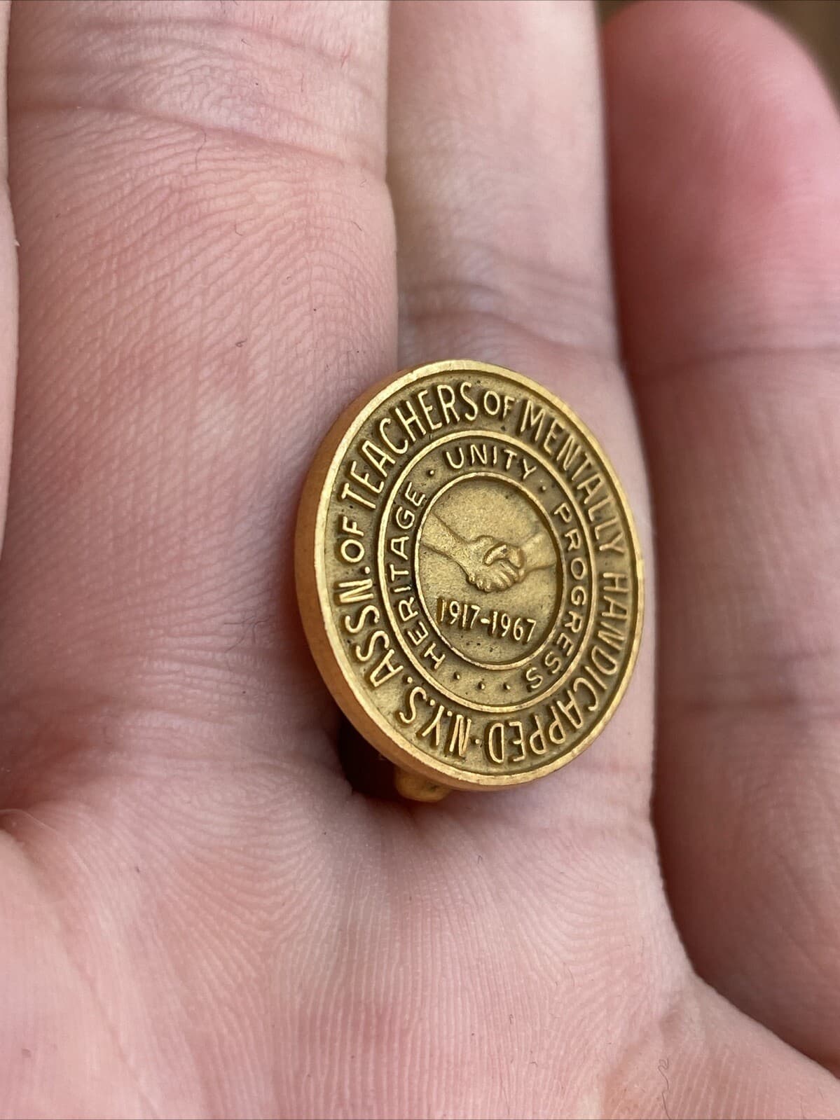 1917-1967 50 Years NYS NEW YORK STATE ASSN TEACHERS OF MENTALLY HANDICAPPED Pin 3