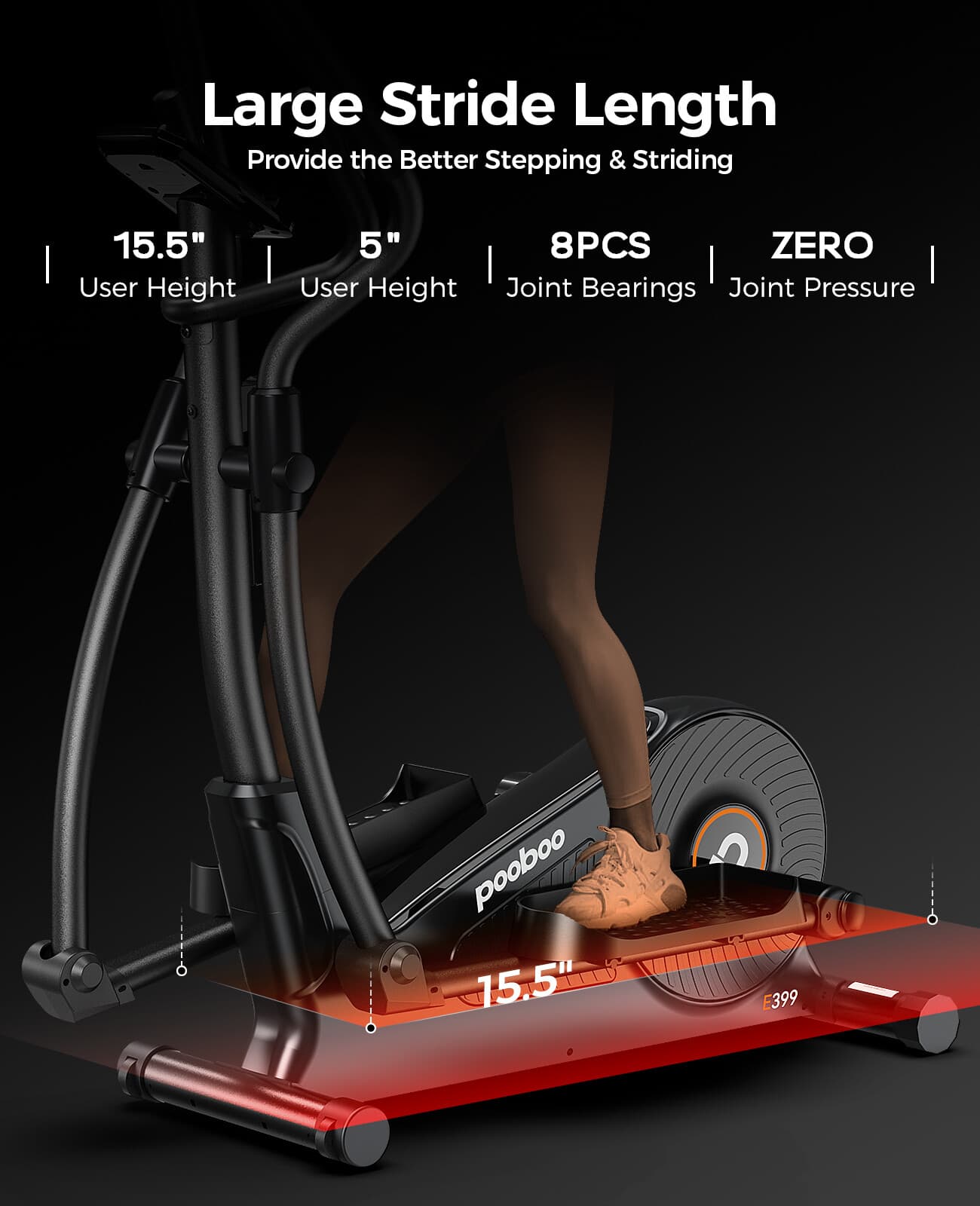 Elliptical Machine Elliptical Exercise Machine with 16-Level Resistance For Home 4