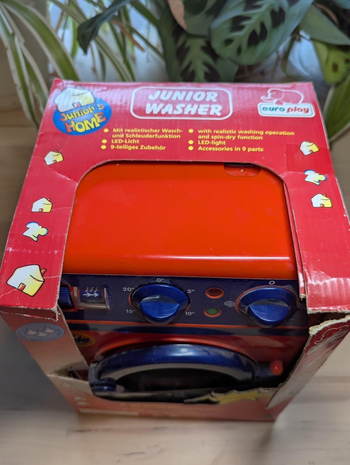 Vintage 1985 Euro Play Tide Junior Washing Machine Toy German NEW RARE 2