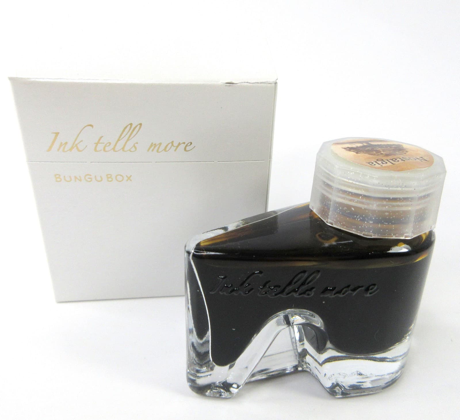 Bungubox Ink Tells More 30ml - Nostalgia Medium Brown Sepia Glass Boot Bottle