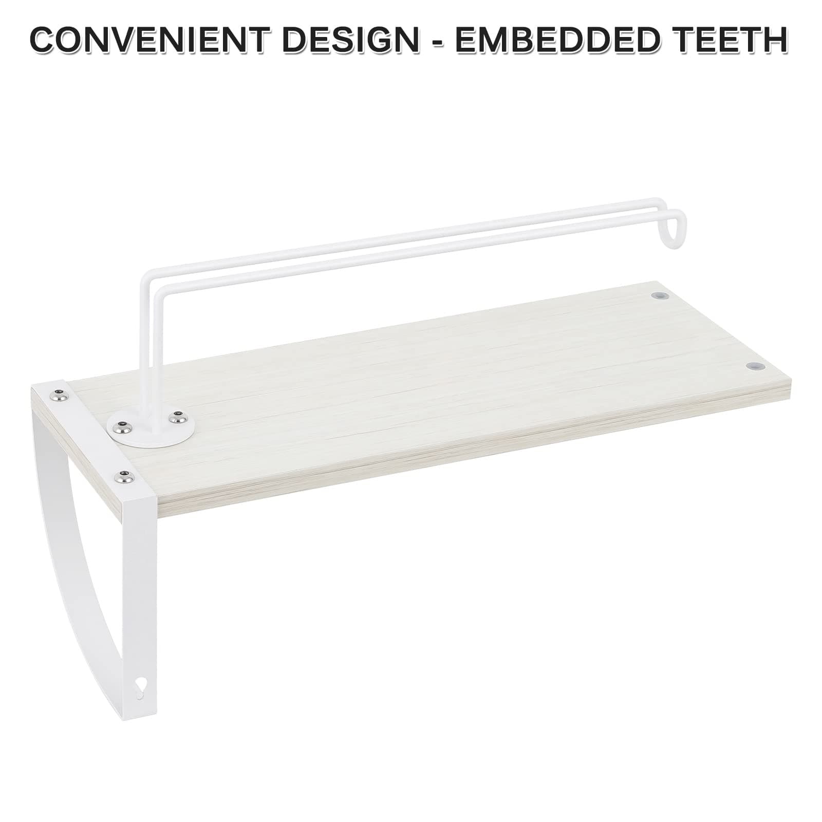 Paper Towel Holder with Shelf Farmhouse Paper Towel Holder Wall Mount Spice R... 3