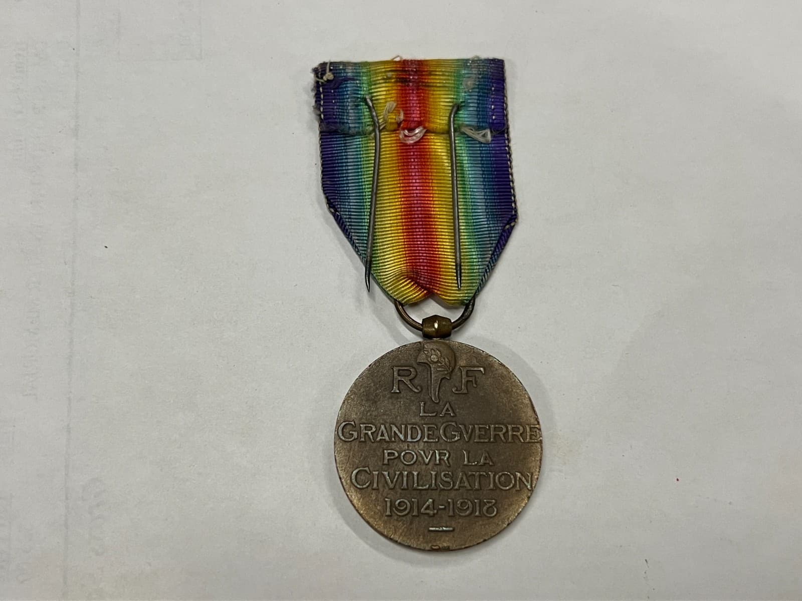 Original WW1 French Interallied Victory Medal (Single) 3