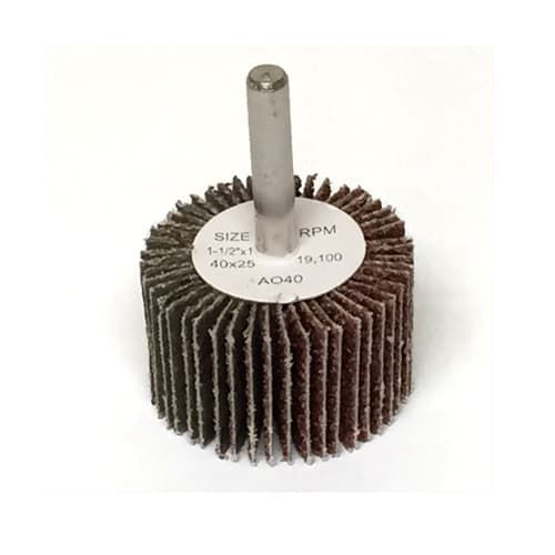 50 1.5"x 1"x1/4" Premium Flap Wheels Aluminum Oxide Sanding Disc 40 Grit