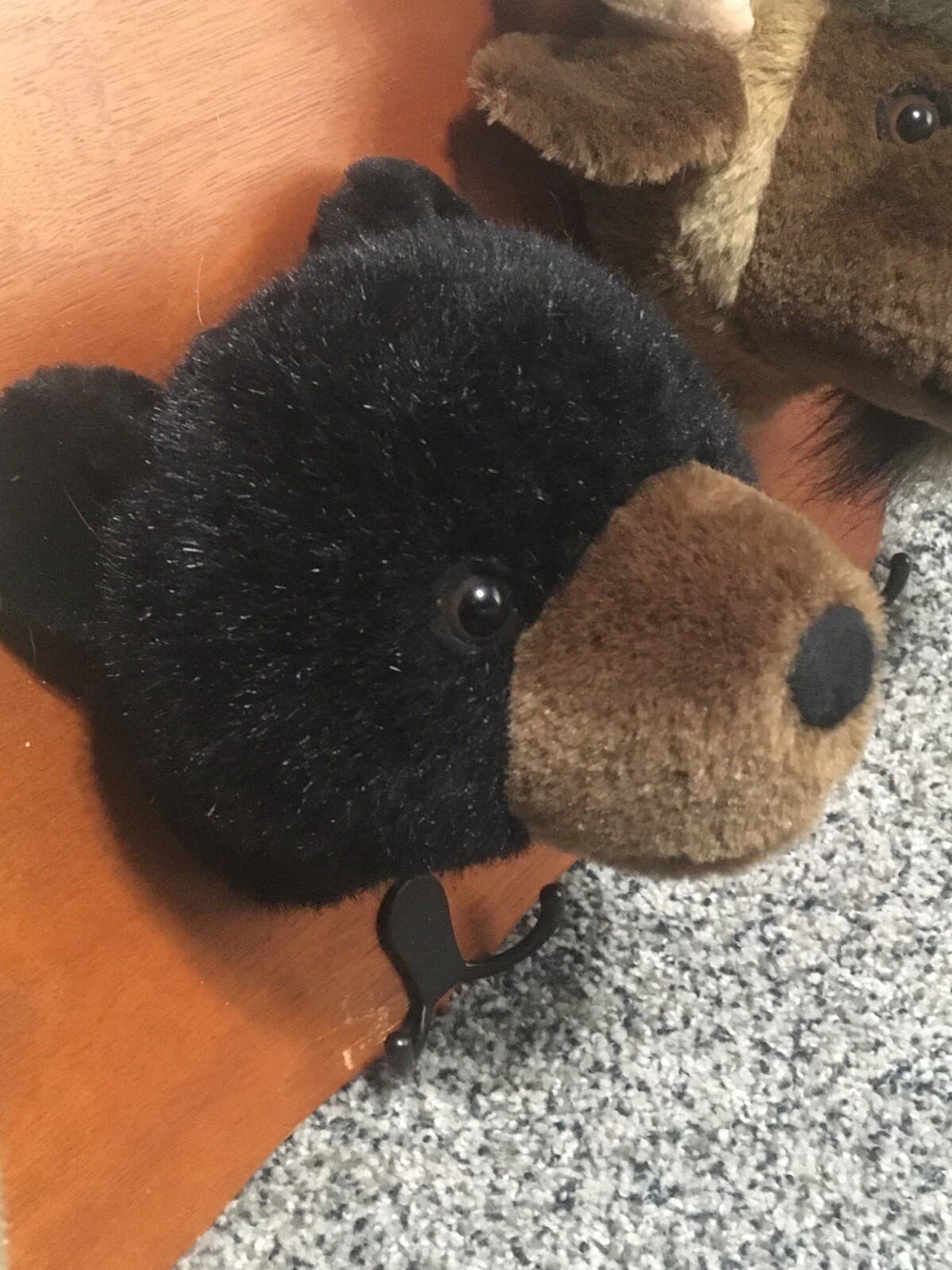 EUC Plushy Animal Trophy Hunt Coat Rack Deer Bear Moose Kid Room Hunting 5