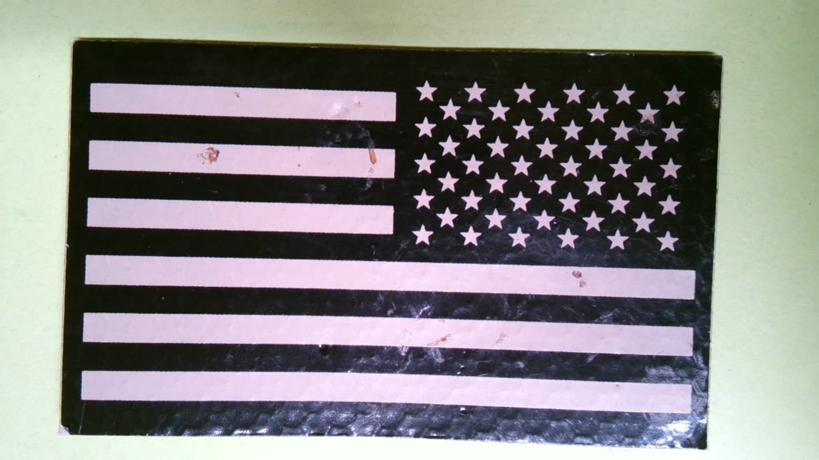 PATCH MILITARY SHOULDER HOOK AND LOOP FLAG IR INFRARED COMBAT USED