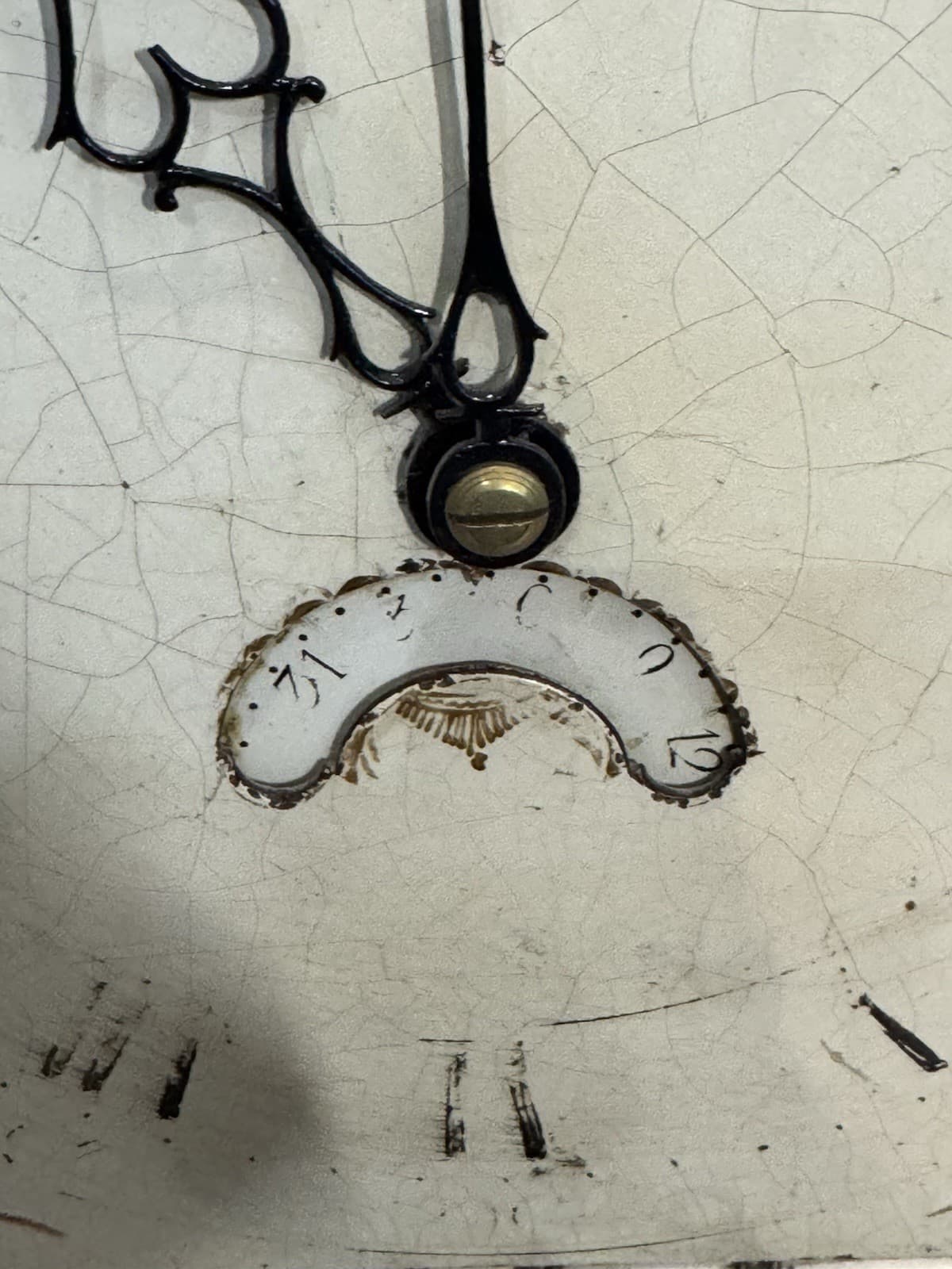 Antique 30hr Longcase Movement And Dial 15ins X 11ins 4