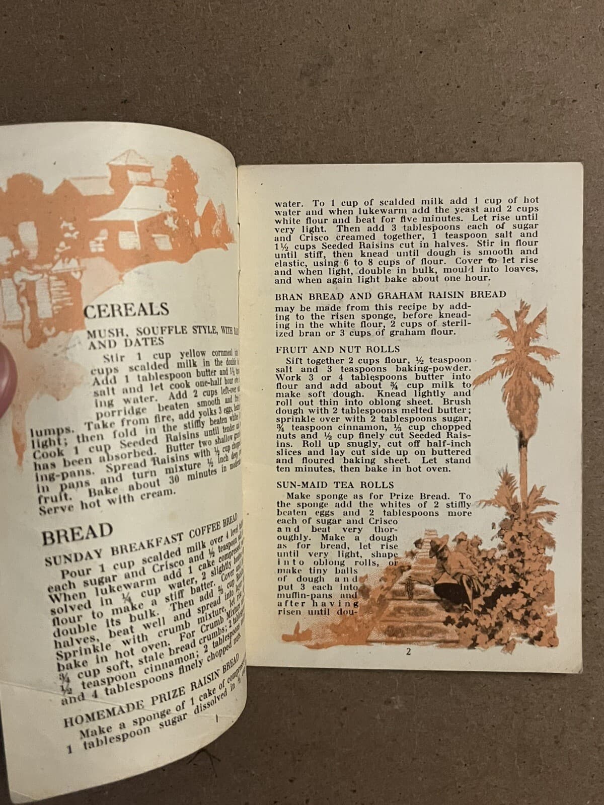 Vintage 1900’s  Sun-Maid Raisin Recipe Booklet Cookbook 4