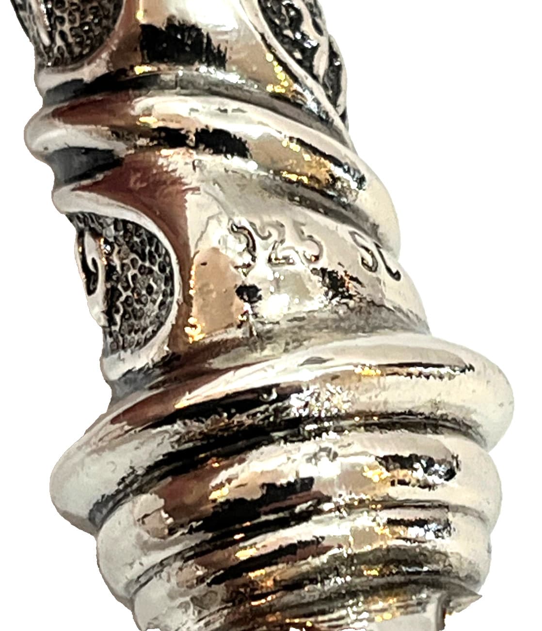 Vintage Judaica Hebrew 925 Shabbat Challah Carver Jewish Shabbos Judaism Israel 3