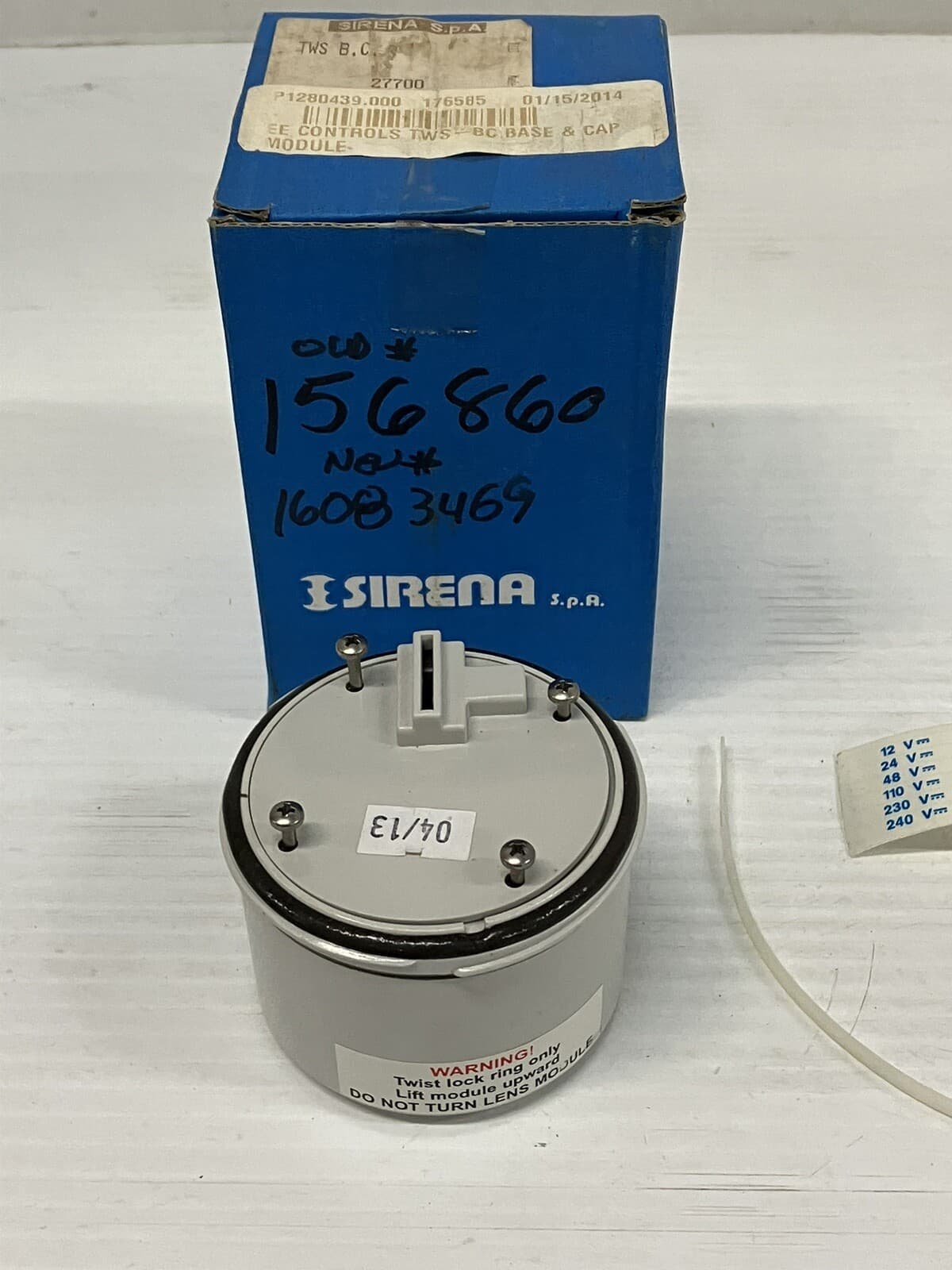 EE Controls SIRENA TWS B.C. Base & Cap Module 2