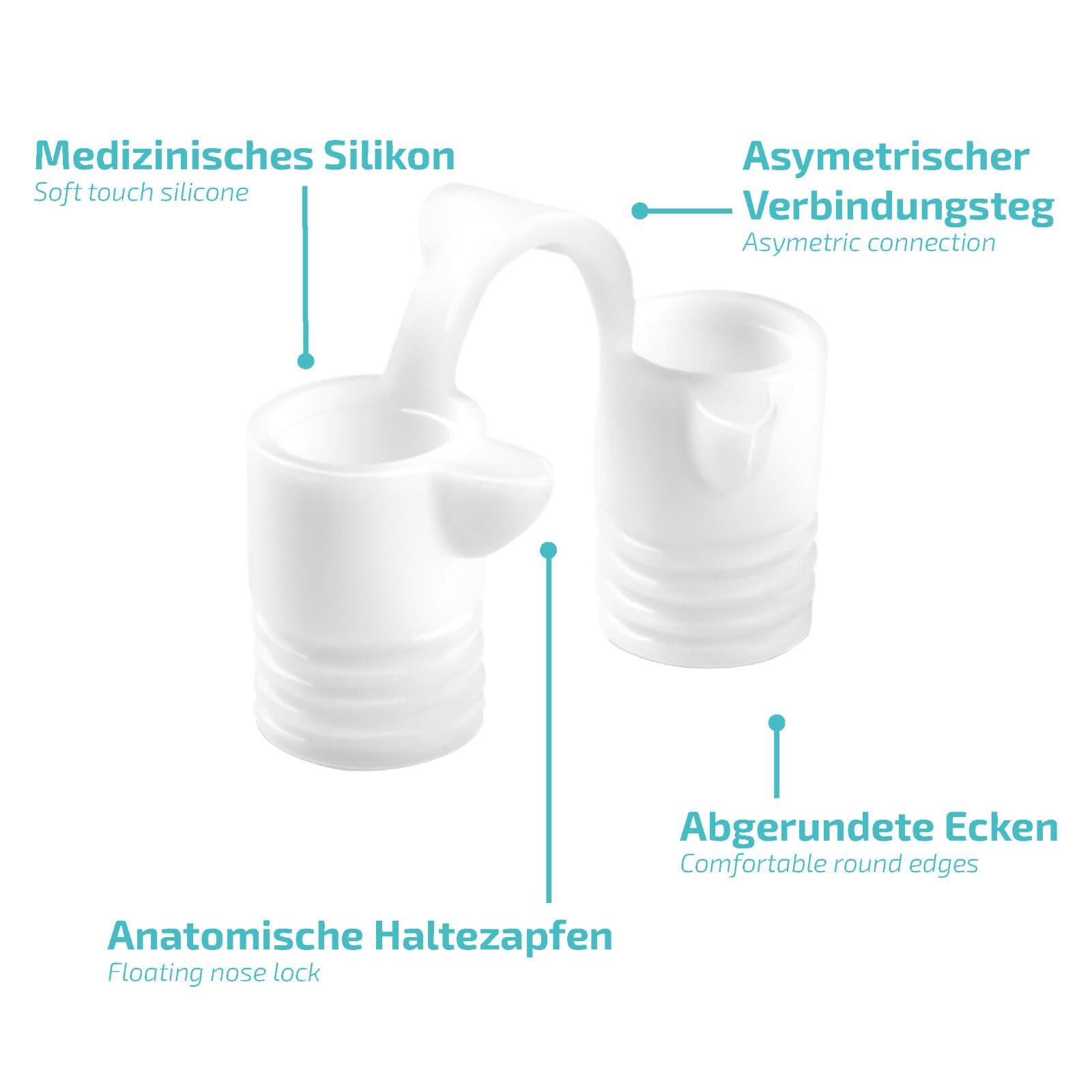 Nasivent Sport - 2x size M - Snow White - Enhanced Breathing Nasal Dilator 5